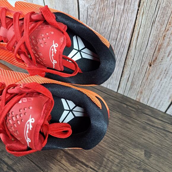 Nike Kobe x 10 Majors 705317-616 University Red Bright Crimson Hot Lava Mens 10 - Picture 7 of 9